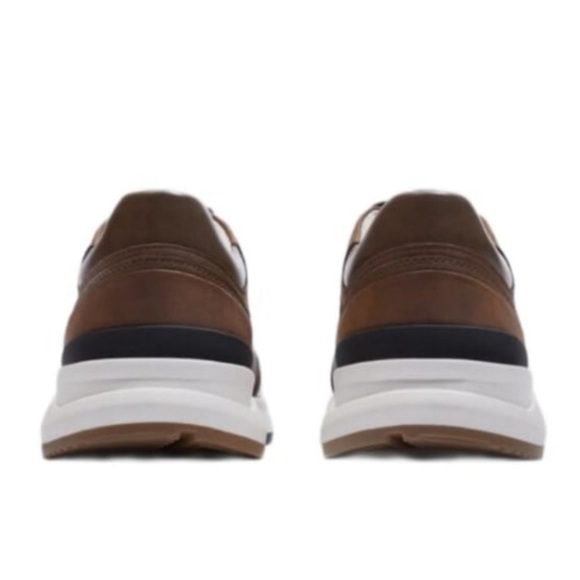 NWT. Zara Man Brown Contrast Running Trainers with Brushed Finish. Size 9.